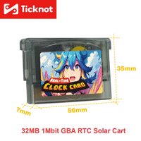 Rewritable 32MB 1Mbit Flash For GBP/GBM/GBA RTC Solar Cart Game Cartridge Burner For Game Boy/GBA/GBC Cart Reader