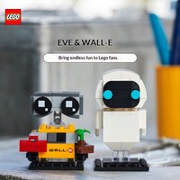 Lego Block Square Head Series 40619 Eva and Wally Boys and Girls Children's Puzzle Building Toy Gift