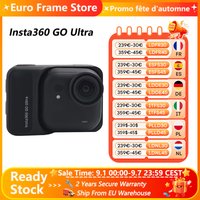 Insta360 GO Ultra 4K 60fps Action-Kamera, leicht, POV, freihändig, Ultra-HD, FlowState Magnetstabilisierung, Insta360 GO Ultra