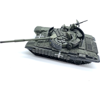 1/72 Scale Ukraine T-72AV Main Battle Tank T72 Armored Vehicle Model DieCast Toys Fans Collection Decoration Display Gifts
