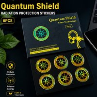 6Pcs Gold EMF Blocker Stickers – Anti-Radiation Shield for Cell Phones, 5G WiFi, Tablets, Laptops & All Electronic Devices