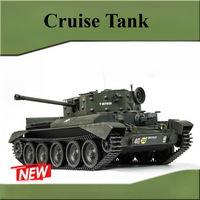 Cromwell Cruiser 1/16 Remote Control Tank RTR Metal Chassis Simulation Sound Light 2.4GHz Remote Control Tank Kids Toy Gift