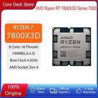 AMD Ryzen 7 7800X3D Prozessor 8 Kerne 16 Threads R7 7800X3D CPU 4,2 GHz 5nm 96MB 120W Zen4 DDR5 5200MHz Sockel AM5 Gaming-CPU Ohne Lüfter