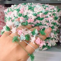 Macaron INS Hand Mixed Yarn 250g Segment Dyeing Flower Pattern Fish Tail Speciality Yarn Handmade Matching Thread