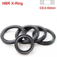 NBR X Ring Rubber Seal Gasket CS 3.53mm Thickness Quad Seal Rings Prevent Leakage AS 568 With Discount