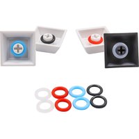 139Pcs Clear Rubber O-Rings, Keyboard Dampening Rings Shock Absorbing Gaskets, Compatible with Cherry MX Mechanical Key Switches