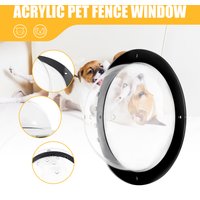 1PC Acrylic Pet Fence Transparent Window W/Holes Dog Cat Peek Window for Pet Fence Yard Outdoor Pet Supplies