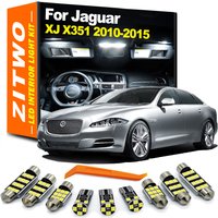 ZITWO 18Pcs Car Indoor Lamp For Jaguar XJ X351 XJL XJR 2010 2011 2012 2013 2014 2015 LED Interior Dome Reading Foot Light Kit