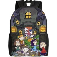 Snoopy Halloween Classical Backpack with Pocket High School Work Daypack for Men Women Laptop Computer Shoulder Bag