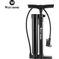 AliExpress West Biking WEST BIKING 160PSI Bicycle Pump Portable Fast-Inflation Blast Pump With Gauge Presta&Schrader Valve E-Bike MTB Road Bike Pump