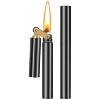 Creative Unusual Copper Kerosene Lighter Nunchaku Retro Grinding Wheel Lighter Foldable Portable Men's Exquisite Gift 2025 New