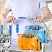 CPAP Cleaning Kit for Hose and Mask, Cpap Cleaning Kit with CPAP Tube Cleaning Brush & Hose Brush with Collapsible Wash Basin