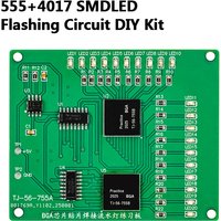 BGA Chip Patch Welding Practice Board Kit 555+4017 Patch Flow Lamp Circuit