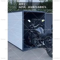 Motorcycle Garage Cover Anti-Theft Sun Protection Rain Proof Mobile Parking Shed