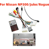 For Nissan X-Trail /Qashqai J10/J11/ NP300/Juke Cable 16 Pin Plug Wiring Harness Xinpu CANBUS Decoder Box Adapter Android Radio