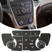 Car Air Conditioning Stickers Center Console Button Decals Black Button Repair Accessories Set For Buick For Verano For Encore