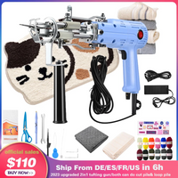 Tufting Gun 2 in 1 Loop Pile Cut Pile Teppich Gun Machine Starter Kit, тафтинговый пистол Elektro-Teppich Tufting Kit für die Teppich herstellung