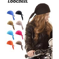 AliExpress NONE LOOGDEEL Bicycle Sweat-wicking Cap Beanie Cap Cycling Headscarf Headband Quick-dry Pirate Hat Beanie Hat for Outdoor Cycle