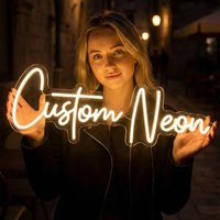 Custom Personalized Name LED Neon Sign USB Safe Low Voltage Decorative Wall Light for Bedroom Birthday Party Wedding Unique Gift