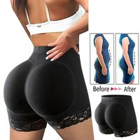 Damenunterwäsche, gefälschtes Gesäß, Body Shaper, gepolstert, nahtlos, Höschen, Höschen, Sexys, Hüftverstärker, hohe Taille, Bauchkontrolle, kurz