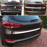 For Hyundai Tucson 2015 2016 2017 2018 Chrome Rear Trunk Door Handle Cover Tail Gate Trim Bezel Molding Styling Stainless