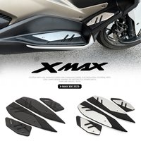 New For Yamaha XMAX 300 2017 - 2025 X-MAX 300 400 250 125 Motorcycle Foot Pegs Plate Skidproof Pedal Plate Footrest Footpads