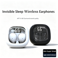 SK19 Bluetooth 5.3 Wireless Earphones Small Earbuds Sleeping Sport Invisible Headphones Bass Sound Quality Headset Sliding Cove