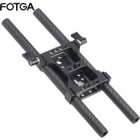 Base Quick Installation Plate And Rabbit Cage Conduit Base Black Pipe Clamp Base 15Mm Double Hole Pipe Clamp Pan Tilt Accessory