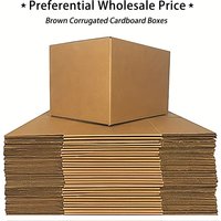 High Quality Brown Corrugated Cardboard Mailer Box with Lids 9.1x5.1x6.3in Single Wall Mailing Shipping Box 32Lb/sq Inch