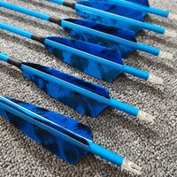 Pure Carbon Hunting Arrows 0.244" ID +/-0.003" Straightness for Compound Traditional & American Hunting Bows Outdoor shooting