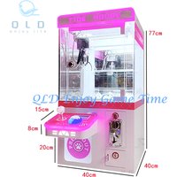 TIDE HOUSE Mini Toy Claw Crane Doll Machine for Carnival, Arcade Grabber, Coin Operated, KTV, Cinema, 110V, 220V LED