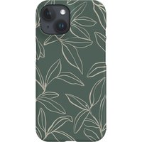 Line Art Willow Leaves Phone Case for iPhone 17 16 15 14 13 12 11 XS XR XSMAX 8 Air Pro Max Plus Luxury Double-layer Back Cover