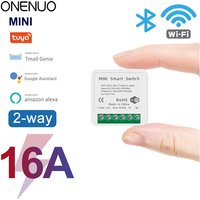 ONENUO Tuya 16A WiFi Mini Swith Wifi Smart Switch Module 2 Way Control Smart DIY Switches Smart Life APP Alexa Google Home