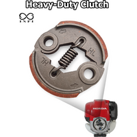 1 Set of Heavy Duty Clutch Pad with Spring, Fits for Brush Cutter, Grass Trimmer, Lawn Mower, 43cc 47cc 49cc 2 Stroke Engine