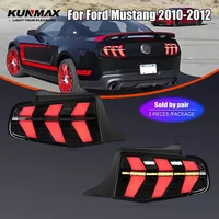 Pair Of LED Tail Lights For Ford Mustang 2010-2012 DRL Reverse Brake Turning Signal Plug And Play Car Rear Tail Light Assembly