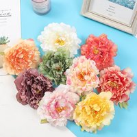 10/20 Pcs Artificial Silk Peony Flowers Holiday Decor Home Dining Wedding Bridal Accessories Stamen Garland DIY Gifts Cake Decor
