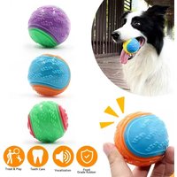 Dogs Chew Ball Interactive Toys Soft TPR Toys for Dog Pet Teeth Cleaning Bite Resistance Squeaky Dog Ball Toy Pet Products