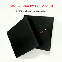 Mini 5W Solar Panel 6V Cell Module Photovoltaic Board Outdoor DIY 170mmx170mm Solar Charging Pane for Battery Charger With Wire