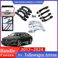 For Volkswagen VW Arteon 3H7 2017~2024 Car Door Handle Covers Exterior Scratch Protective Decor Rustproof luxurious Accessories