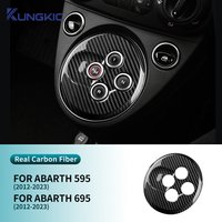 Real Hard Carbon Fiber Sticker For Abarth 595 695 2012-2015 2016 2017 2018 2019 2020 2021 2022 2023 Automatic Gear Shift Panel