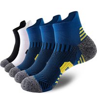 3/5/6Pairs Men's Sport Socks Breathable Outdoor Running Basketball Socks Quick-drying socks Training Short Tube Socks For Men