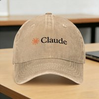 Anthropic Claude Washed Baseball Cap Vintage Sun Trucker Hat Spring Unisex-Teens Running Hippie Baseball Caps