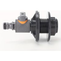 PVC/IBC Water Barrel Adapter, Durable Water Tank Adapter with Valve, Quick Installation Rainwater Collection Connector Kit