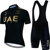 2025 UAE Cycling Jersey Set MTB Uniform Bike Clothing Summer Breathable Bicycle Shirt Ropa Ciclismo Bib Pants Maillot Ciclismo