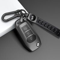 3 Buttons Soft Car Remote Key Case Cover For Ford Figo 2017 Mondeo 5 Ecosport Puma 2020 Fiesta Mk8 Everest Ranger