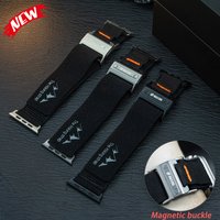 Nylon Strap for Apple Watch Ultra 3/2 49mm 46 45 44 42mm Sports Breathable Magnetic Band for IWatch S11 10 9 8 7 6 5 SE Bracelet