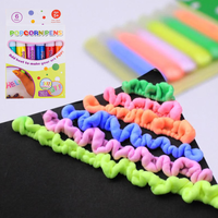6-Pack Bubble Pens, Popcorn Pens, Foam Pens, Bullet Journal Magic Pens, Watercolor Pens, Doodle Pens, Watercolor Pens
