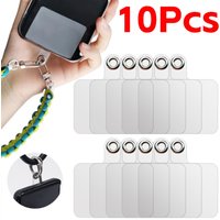 1-10pcs Strong Transparent Phone Lanyard Cads Universal Mobile Phone Flexible Tether Tabs Clear Hanging Strap Patches Cord Clip