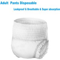 45-100KG Disposable Adult Diaper 3PCS Trial Pack Elderly Pants Breathable Nappies Waterproof Plus Leakproof Nappy No Reused