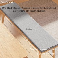 SRETNO Long Bench Thickened Cushions 60D High-density Sponge Shoe Changing Bench Cushion All Season Universal Chair Cushions